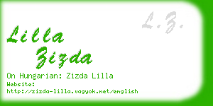 lilla zizda business card